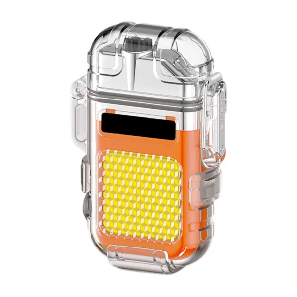 Transparent ARC Electric Lighter USB Camping COB Light Rechargeable Waterproof - Image 5