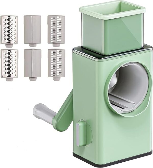 3 in 1 Interchangeable Blades Multifunctional Rotary Vegetable Cutter