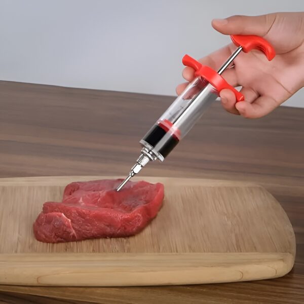 Meat Injector Roast Jus Seasoning Syringe Turkey Beef Marinated Meat Kitchen Tool - Image 4