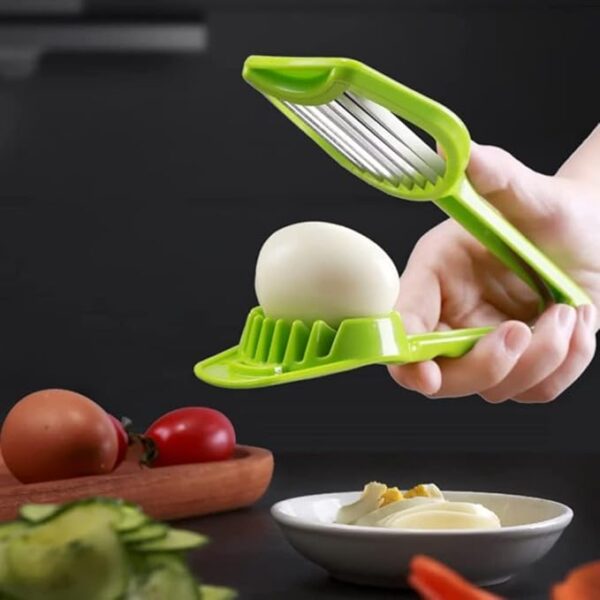 Handheld Egg Slicer Fruit Cutter Multifunction Kitchen Accessories - Image 3