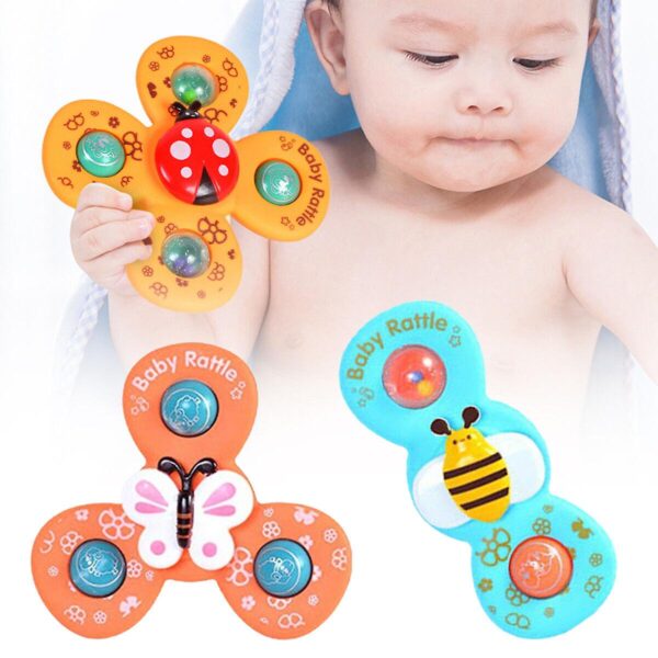 3Pcs Baby Rattle Baby Spinner Cartoon Toys - Image 4