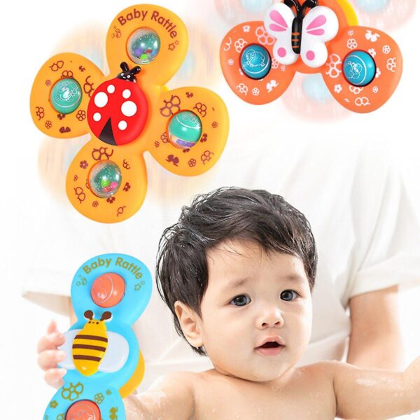 3Pcs Baby Rattle Baby Spinner Cartoon Toys - Image 5