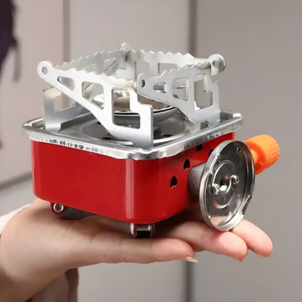 Camping Stoves Folding Outdoor Gas Stove Card Type Palm Square furnace - Image 9