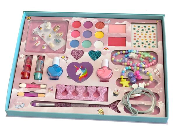 Beauty Makeup Kit for Doll Girls Children's Cosmetics Bag Set - Image 4