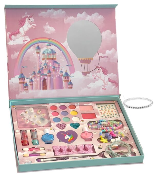 Beauty Makeup Kit for Doll Girls Children's Cosmetics Bag Set - Image 2