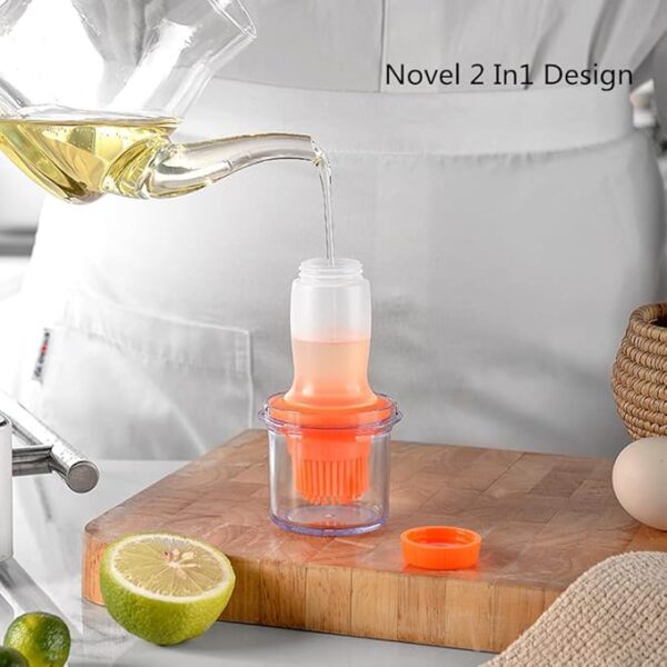 Silicone Oil Bottle Brush | Oil Bottle with Silicone Brush for Cooking BBQ Kitchen - Image 7