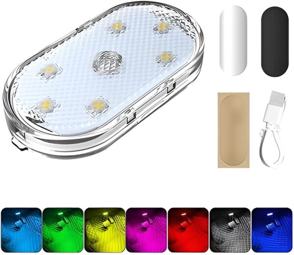 Universal RGB Touch Car Led Interior Lights, USB Rechargeable - Image 2