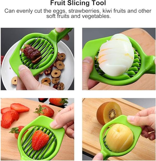 Handheld Egg Slicer Fruit Cutter Multifunction Kitchen Accessories - Image 4