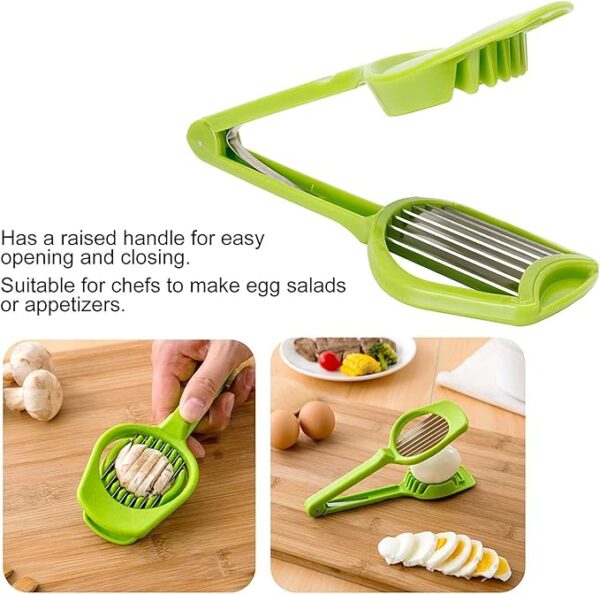 Handheld Egg Slicer Fruit Cutter Multifunction Kitchen Accessories - Image 5
