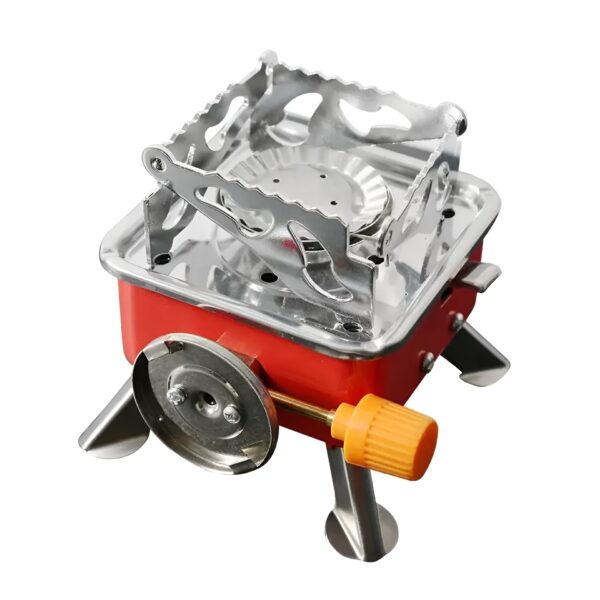 Camping Stoves Folding Outdoor Gas Stove Card Type Palm Square furnace - Image 4