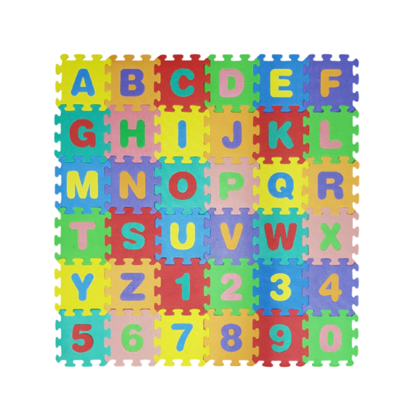 36 PCs Large - 6mm Baby Play Mate - Abc,123 Kids Learning Floor Puzzle Mat