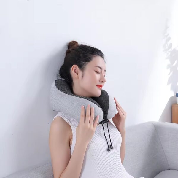 U Shaped Travel Pillow Memory Foam Neck And Head Support (random color) - Image 13