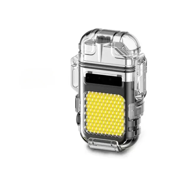 Transparent ARC Electric Lighter USB Camping COB Light Rechargeable Waterproof - Image 6