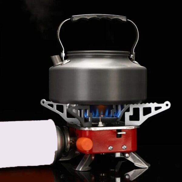 Camping Stoves Folding Outdoor Gas Stove Card Type Palm Square furnace - Image 2