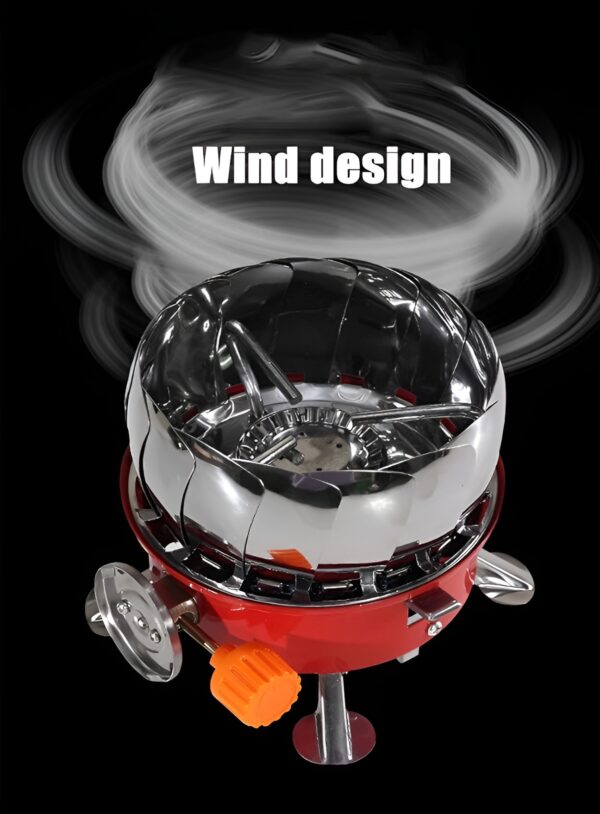 Outdoor Round Windproof camping stove | Mini Gas Stove For Camping And Cooking - Image 12