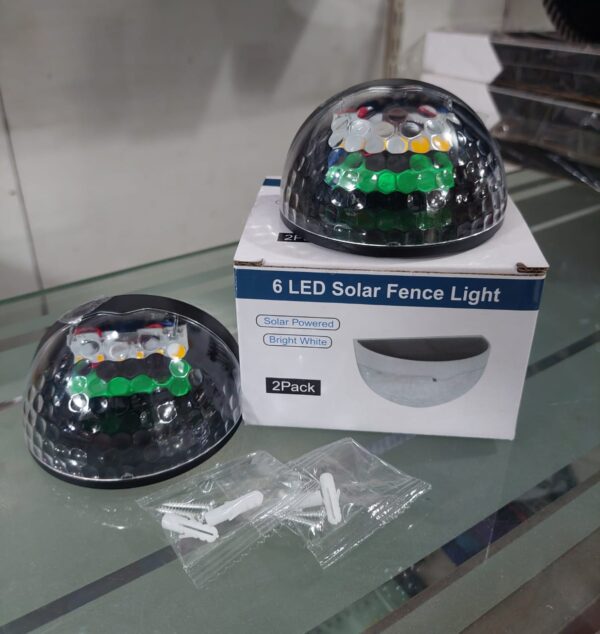 6 Led Solar Fence Lights | Decorative Garden Light - Image 2