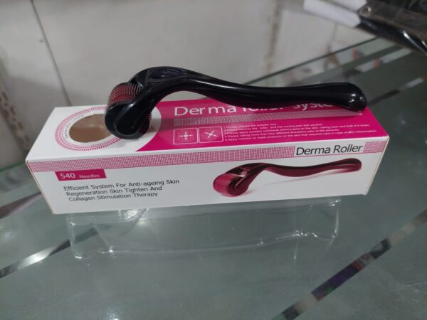 Skin Therapy Derma Roller With 540 Micro Needle Roller For Men & Women - Image 2