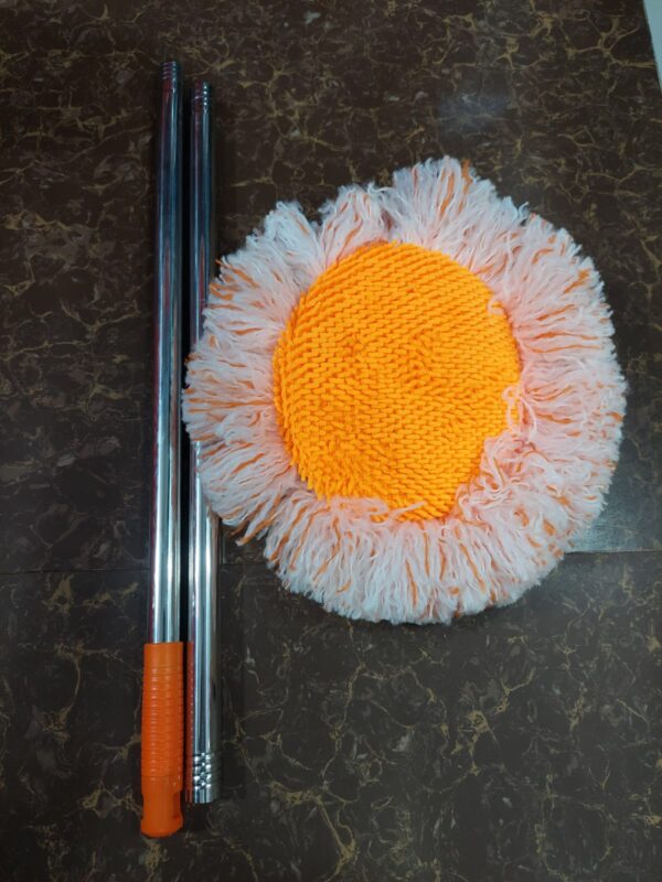 360° Rotatable Cleaning Mops Adjustable Multifunctional Sun flower Chenille Magic Mop - Image 2