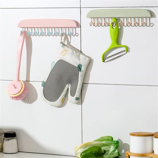 8 Hooks Multi-Purpose Hook and Adhesive Hanger - Image 4