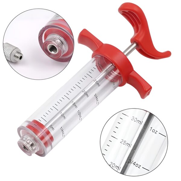 Meat Injector Roast Jus Seasoning Syringe Turkey Beef Marinated Meat Kitchen Tool - Image 3