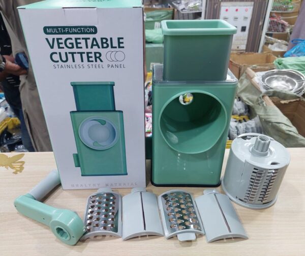3 in 1 Interchangeable Blades Multifunctional Rotary Vegetable Cutter - Image 2