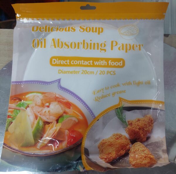 Pack of 20 Delicious Soup Oil Absorbing G paper 20 cm - Image 2