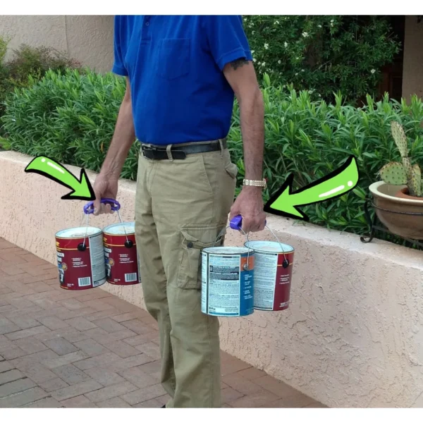 One-piece soft handle plastic bag holder to save effort and avoid hand fatigue - Image 3