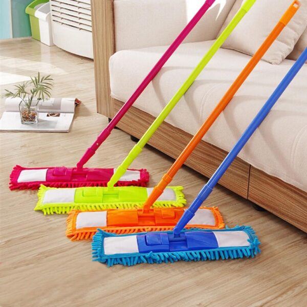 Flat Microfiber Wet Dust Mop Dry Floor Cleaner Home Cleaning Supply Mop