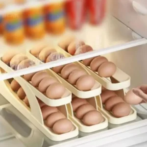 Egg Organizer Automatic Scrolling Rack