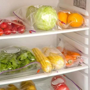 Freezer Bags, Pack of 15 Medium Size, Plastic Transparent Zip Bags, Zip Lock Bag