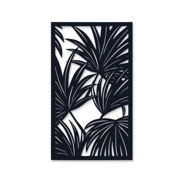 5 leave wall art Wall Art | Wall Decor  Wall frame I Wall frame for bedroom I black color - Image 2
