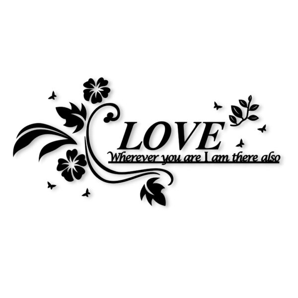Love quotewall art Wall Art | Wall Decor  Wall frame I Wall frame for bedroom I black color - Image 2