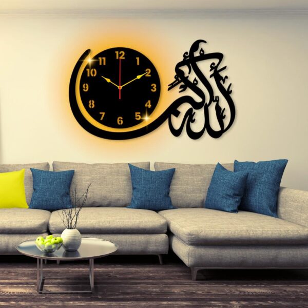 Allah hu Akbar Wall Clock I Wall clocks for bedroom I Quartz Watch DIY Design