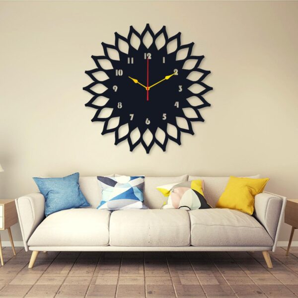 Sun Round clock Wall Clock Stylish Design Home Decoration Wall - Image 3