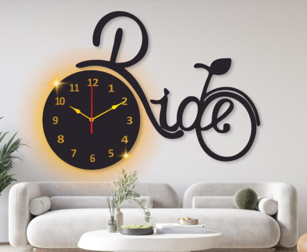 Ride clock with light DIY clock