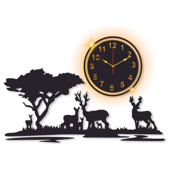 Jungle  clock with light DIY clock - Image 2